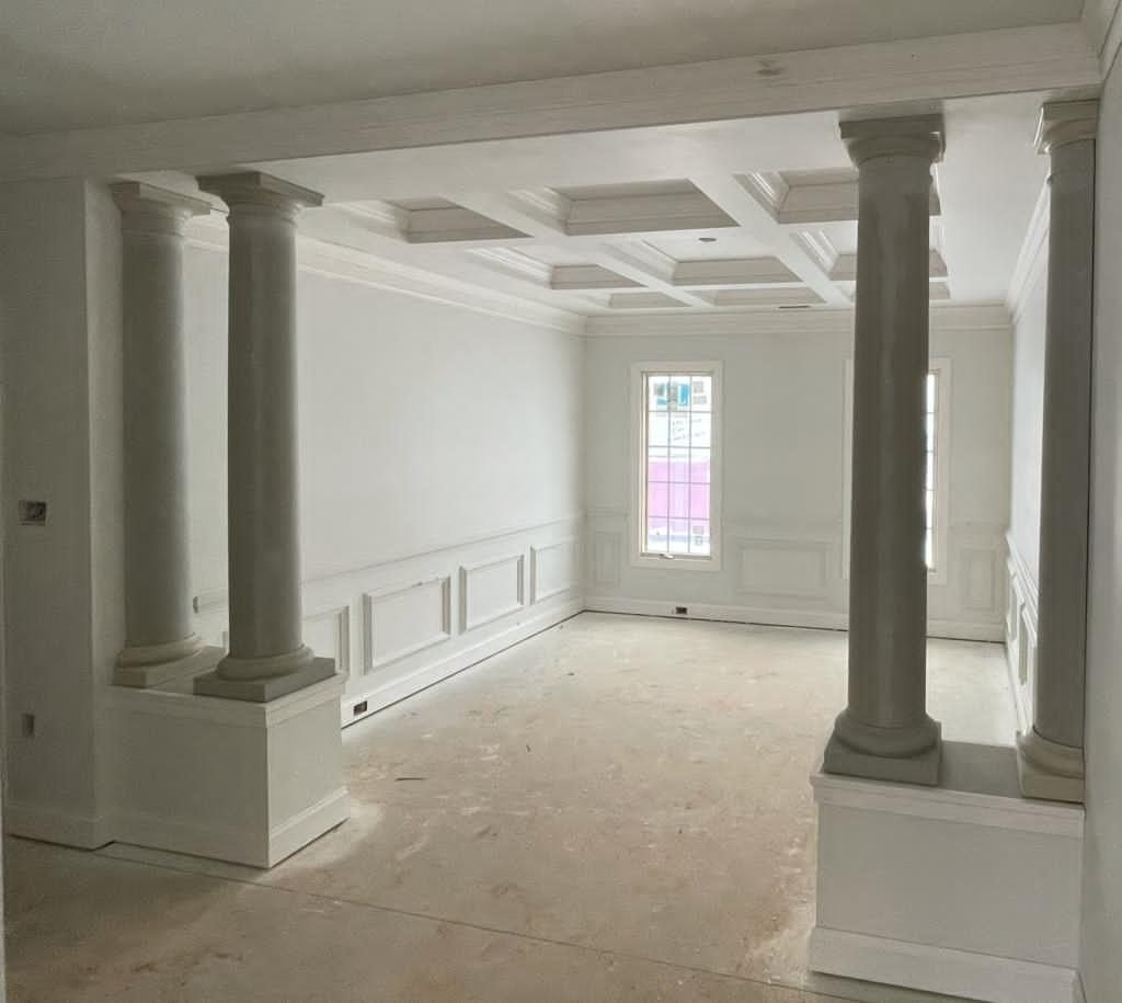 Formal room with columns