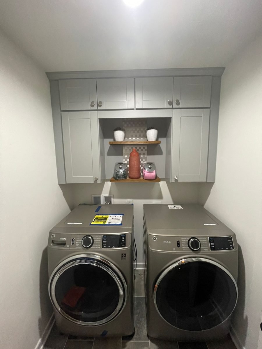 Renovated laundry room